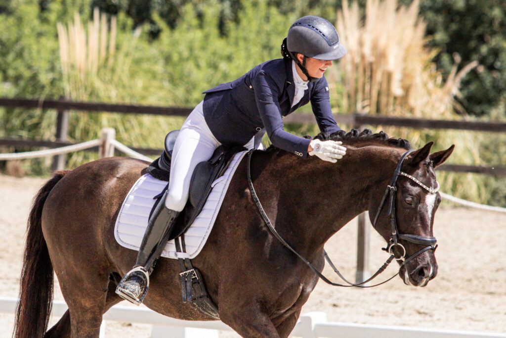 Girl on Brown horse